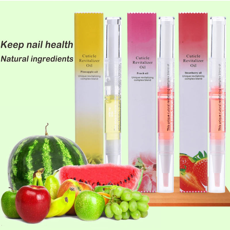 [Australia] - Cuticle Oil Pen for Nail Care,8PCS Nail Oil Pen with Natural Ingredients Revitalize Pen Gel Manicure Pedicure nail art Treatment 