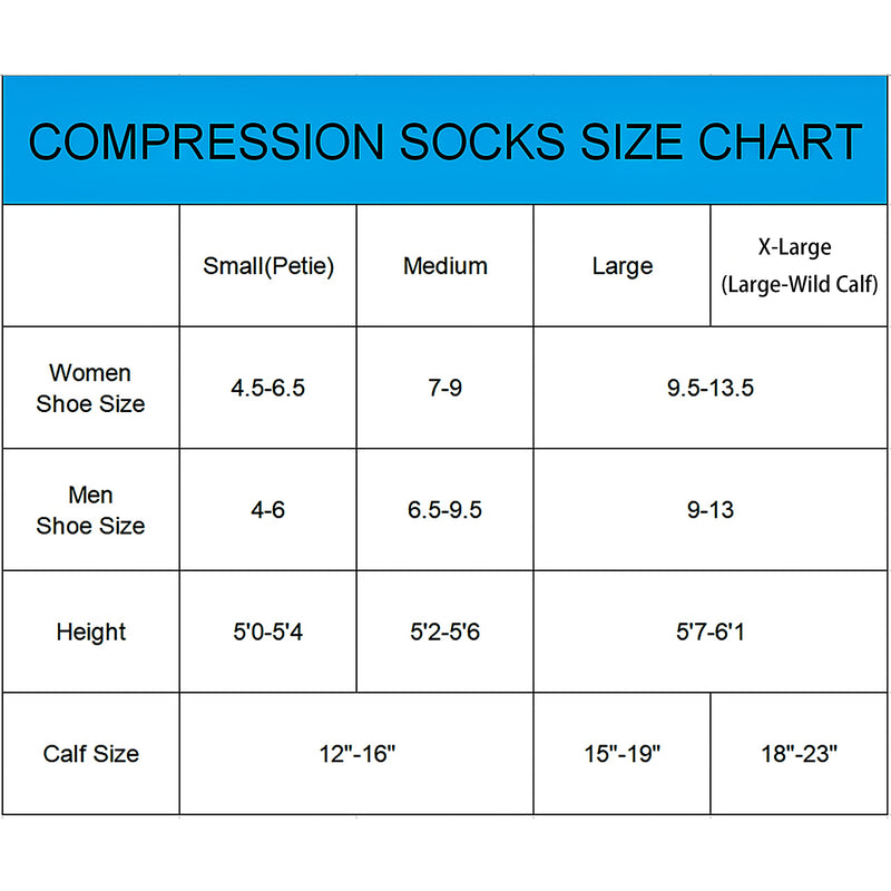 [Australia] - Compression Socks Women and Men, 20-30mmHg, Best for Nurses, Travel, Pregnancy Ekg & Nurse 4 Pairs Medium 