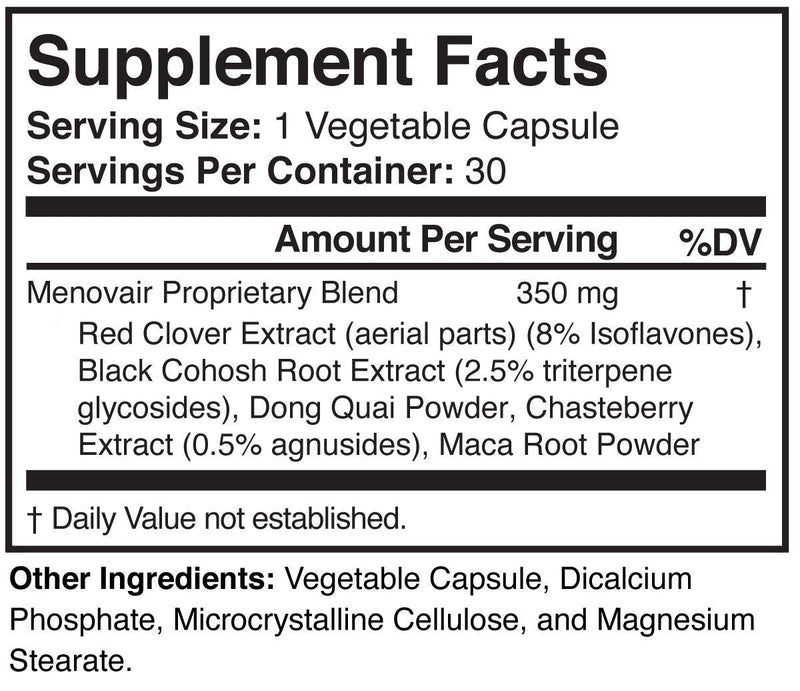 [Australia] - Menovair - Natural Menopause Support Supplement - Non-GMO, Vegan, Gluten-Free 