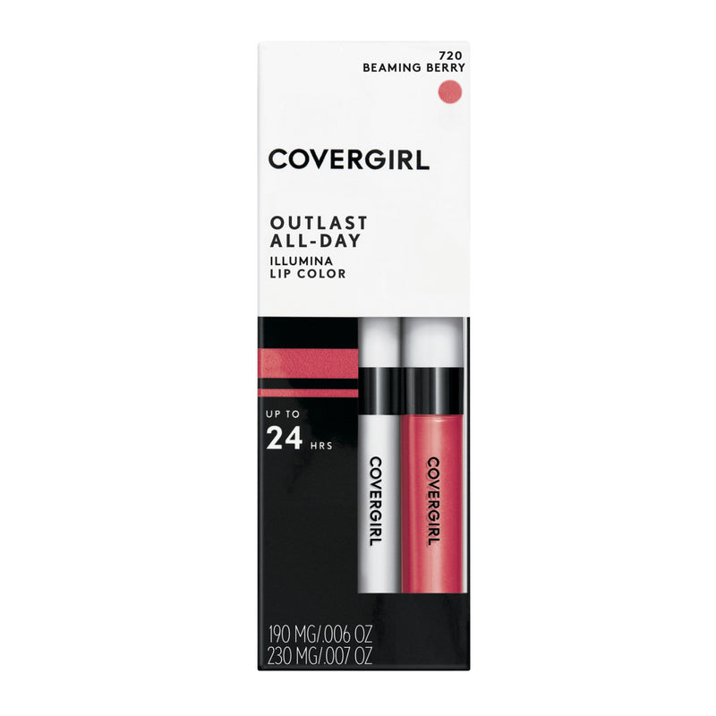 [Australia] - COVERGIRL Outlast Illumia All-Day Moisturizing Lip Color, Beaming Berry,1 Count 1 Count 