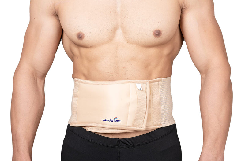 [Australia] - Wonder Care- Umbilical Hernia Support Belt Abdominal Binder for Belly Button Hernias or Navel Hernias A-111 L (37-40") L (37-40") 