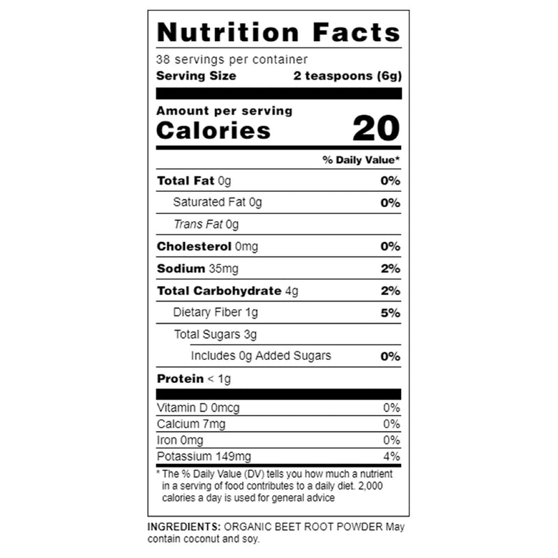 [Australia] - BareOrganics Beet Root, Superfood Powder, Dietary Supplement, 8 Oz 