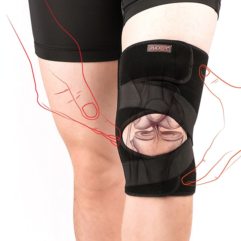 [Australia] - AIDER Compression Knee Brace Type 3 - Knee Arthritis, Adjustable Compression Brace, Breathable Neoprene, Relieves LCL, Medical Supplies Equipment Knee sleeves for exercise like climbing, tennis(Right) Right 
