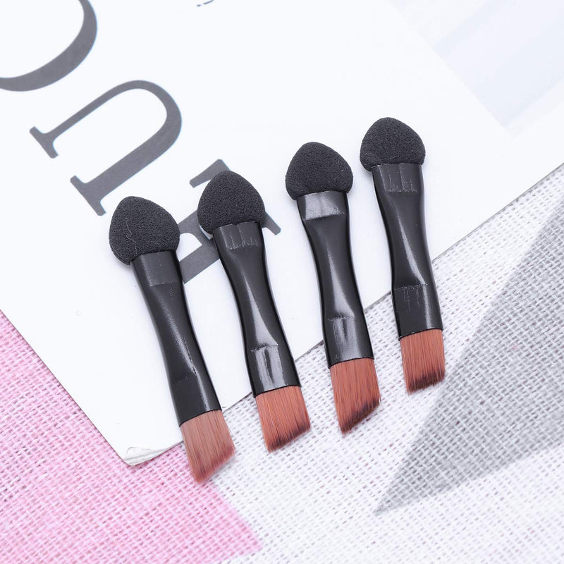 [Australia] - Lurrose Double Sided Eye Shadow Sponge Applicator Eye Brow Make Up Brush Portable Makeup Tool 20pcs (Black) 