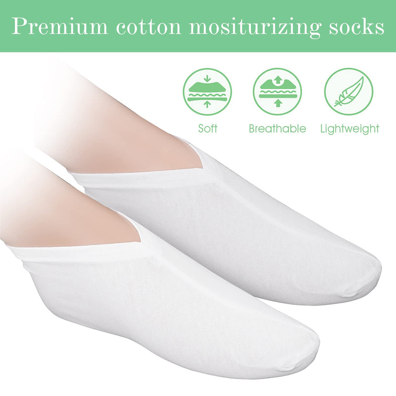 [Australia] - Sibba 5 Pairs Moisturizing Socks Overnight, Cosmetic Moisturizing Socks for Women and Men, Lotion Moisturizing Socks Spa Overnight Absorbing for Dry Cracked Feet 