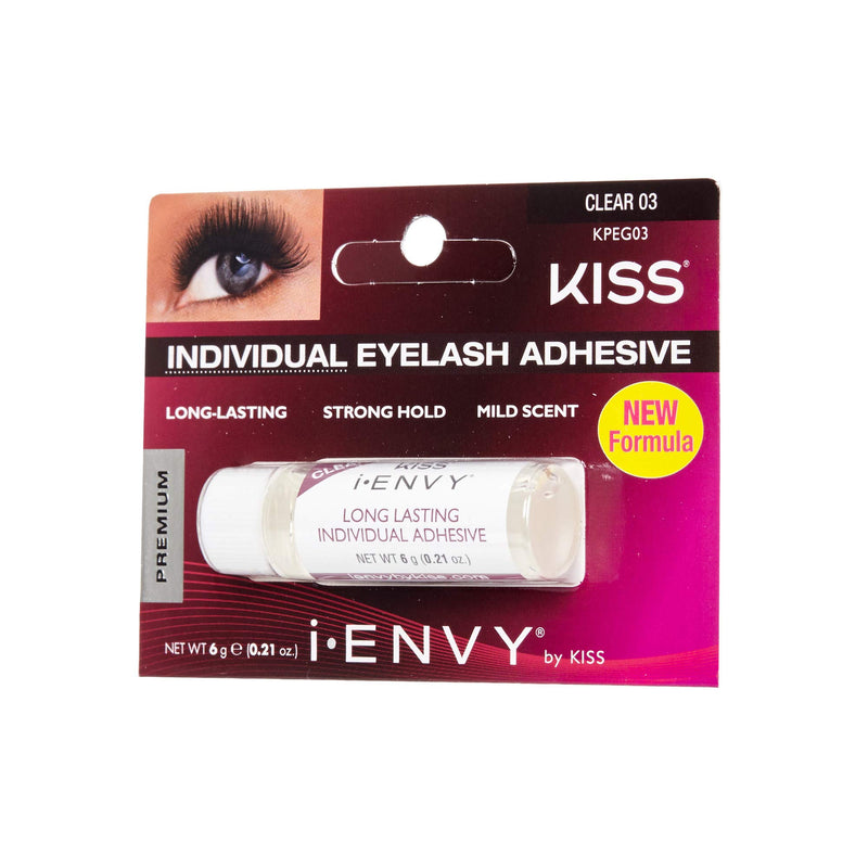 [Australia] - Kiss I Envy Clear 03 Eyelash Adhesive Individual 0.21 Ounce (6ml) (3 Pack) 0.21 Ounce (3 Pack) 