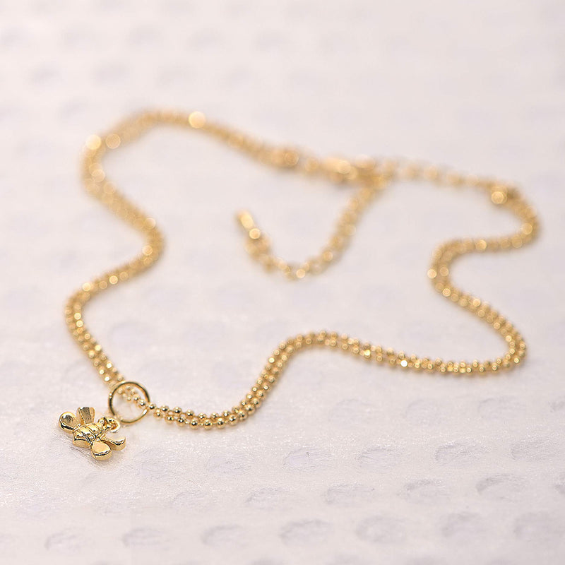 [Australia] - Spinningdaisy Mighty Tiny Double Line Anklet Bee Gold 