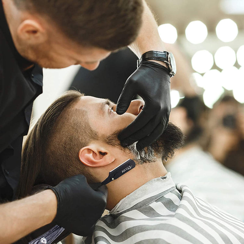 [Australia] - SHARPY® Cut Throat Razor Kit - Grey Wood Handle Straight Razor Men - Professional Barber Shaving Razor for Men - Moustache & Beard Razor Men Shaving Set 