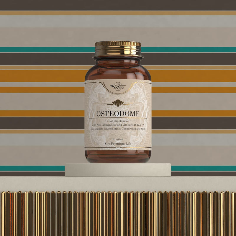 [Australia] - Sky Premium Life Osteodome Food Supplement � Multivitamin and Mineral Complex with Glucosamine and Chondroitin, MSM, Hyaluronic Acid, Green Tea � 60 Tablets 
