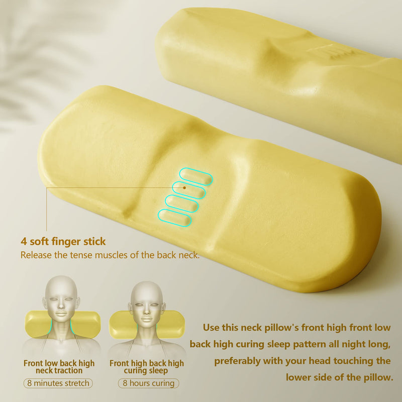 [Australia] - Heated Neck Stretcher Cervical Traction Device Pillow for Neck Pain Relief and Cervical Neck Pillow for Sleeping Neck Bed Pillow 