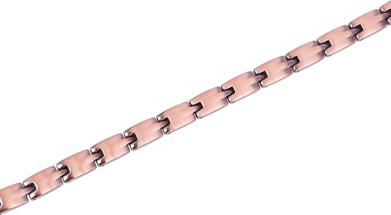 [Australia] - Smarter LifeStyle Elegant Pure Copper Womens Stylish Bracelet or Anklet with Strong 316L Clasp Large ~9.4 Inches (24cm) 