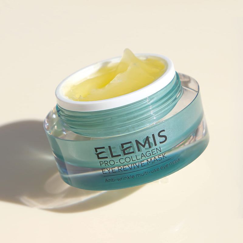 [Australia] - Elemis Pro-Collagen Eye Revive Mask, 3-in-1 Anti-Wrinkle Eye Cream for Dark Circles, Refreshing Eye Gel to Brighten, Hydrate and Rejuvenate, Moisturising Under Eye Cream with Hyaluronic Acid, 15 ml 