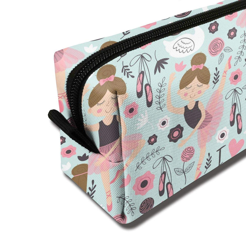 [Australia] - Adorable Ballet Girl Makeup Bag Adorable Travel Cosmetic Pouch Toiletry Organizer Case Gift for Women Adorable Ballet Girl 