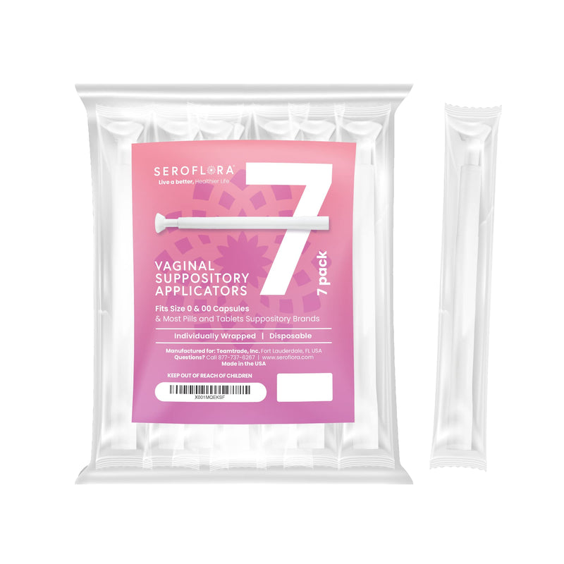 [Australia] - Seroflora Boric Acid Suppositories Applicators for Women, Individually Wrapped Pack of 7 