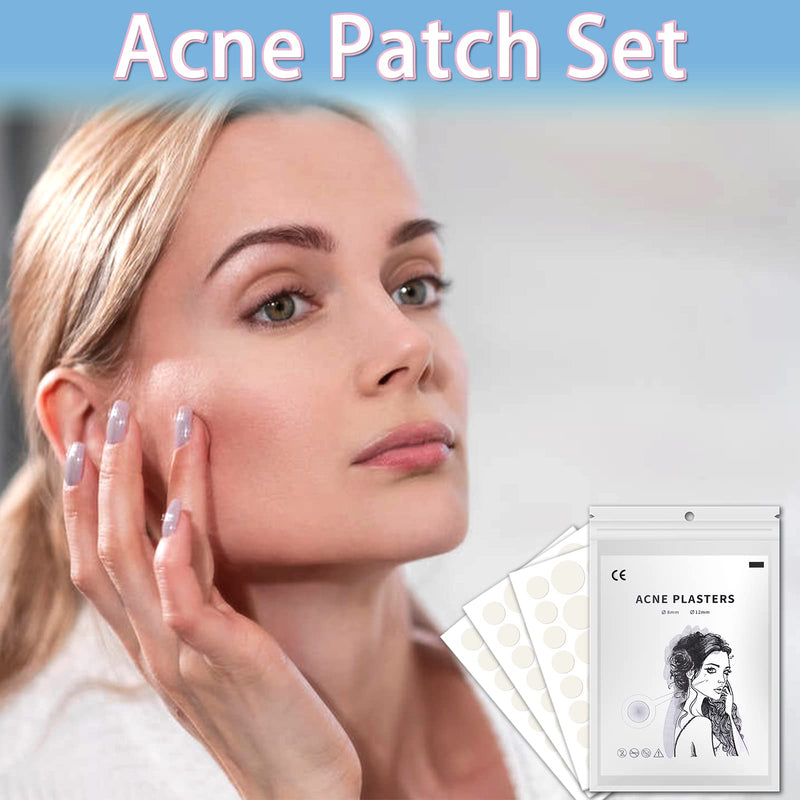 [Australia] - Pimple Patches, 216 Spot Patches, Hydrocolloid Patches, Invisible Acne Stickers for Skin Treatment (8mm,12mm) 
