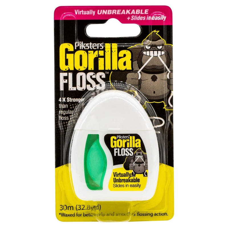 [Australia] - Piksters Gorilla Extra Strong Fine Thread Scrubbing Dental Floss. 30m 
