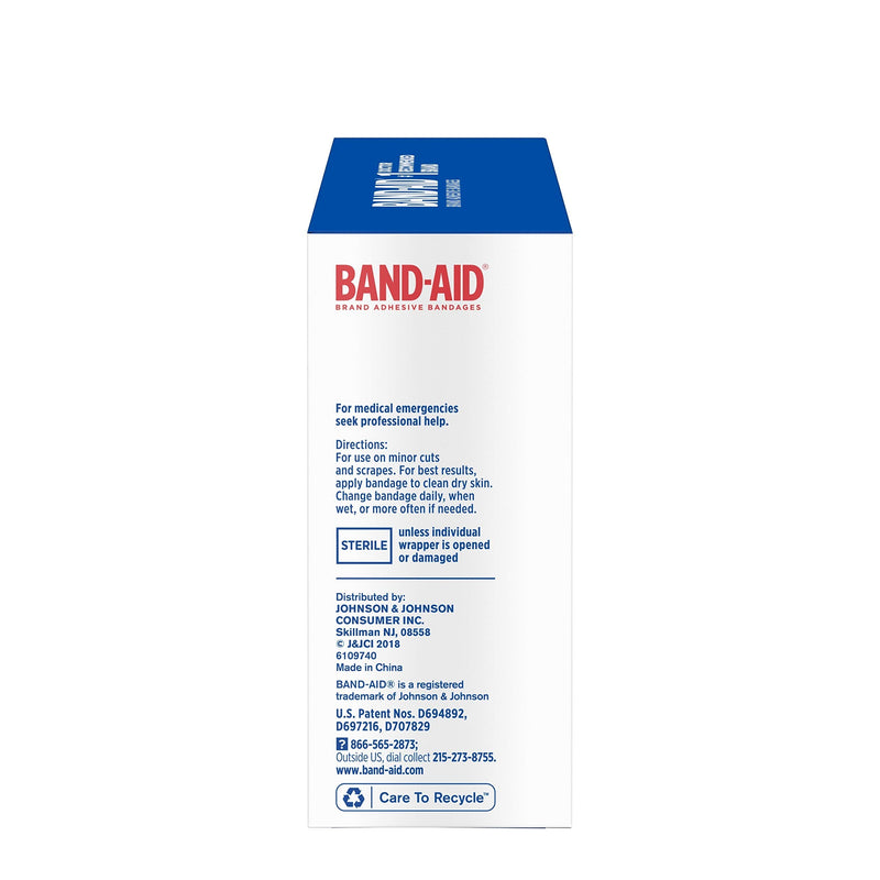 [Australia] - Band-Aid Flexible Fabric Adhesive Bandages 3/4" X 3" 100 Ct 10 Count (Pack of 1) 