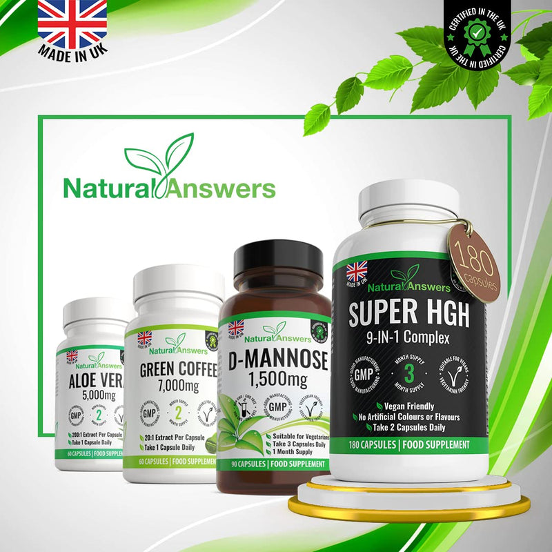[Australia] - 180 Super HGH Vegan Capsules - (3 Months Supply) 9-in-1 HGH Complex with Vitamin B6 and Tribulus Terrestris Extract - Made in The UK 