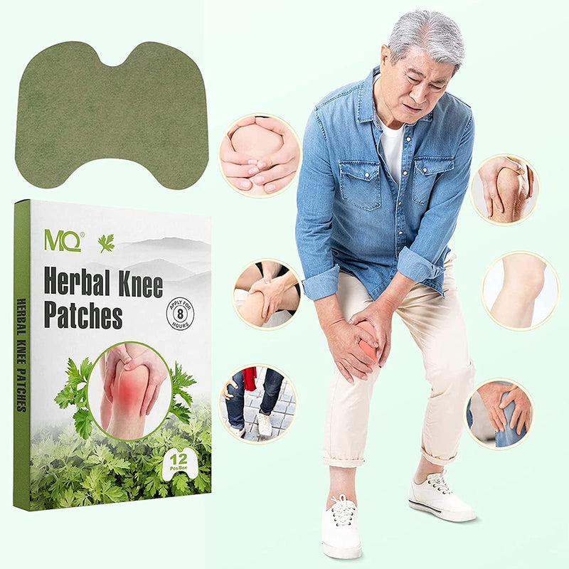 [Australia] - MQ Pain Relief Patches, Knee Pain Relief Plasters, Knee Pain Paste Wormwood Sticker,12PCS Pain Relieving for Neck/Knee/Muscles Joints Pain 