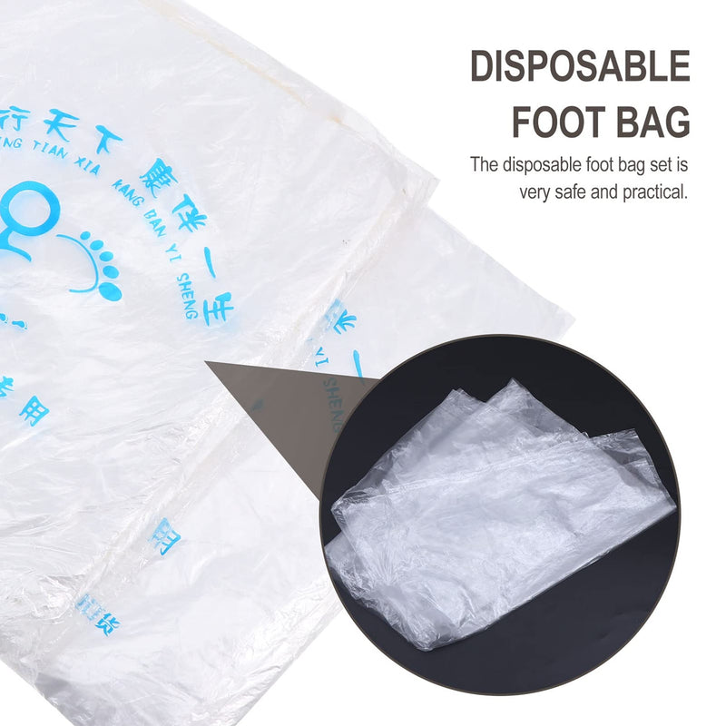 [Australia] - Lurrose 170pcs Spa Pedicure Disposable Liner Plastic Liners for Foot Tub Basin Transparent 