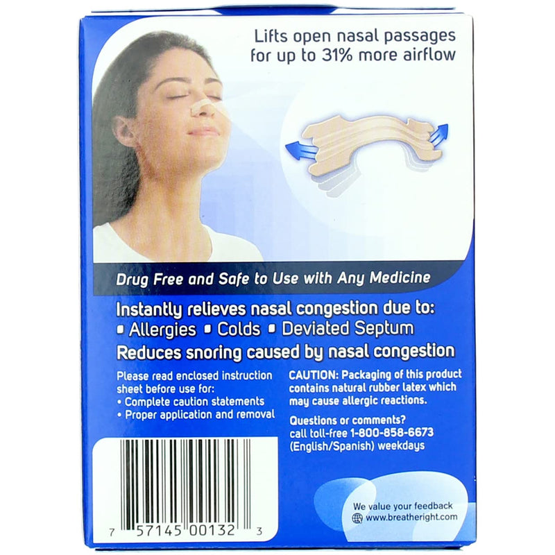 [Australia] - Breathe Right Nasal Strips, Original, 30 Large, Tan Strips 