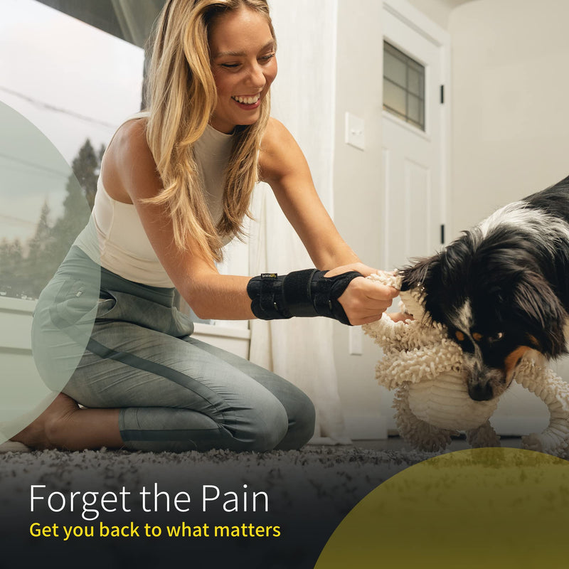 [Australia] - Carpal Tunnel Wrist Brace by BraceUP for Men and Women - Metal Wrist Splint for Hand and Wrist Support and Tendonitis Arthritis Pain Relief (L/XL, Left Hand) L/XL 
