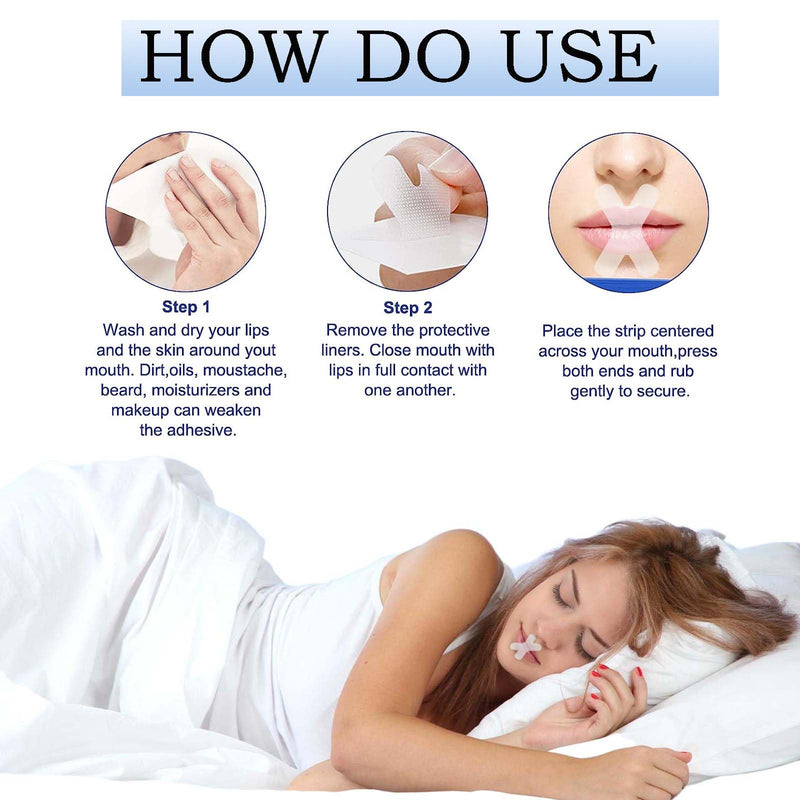 [Australia] - 120 Pcs Sleep Mouth Tape, Mouth Tape for Sleeping, Sleep Strip Mouth Tape for Snoring for Better Nose Breathing Improved Nighttime Sleeping Less Mouth Breath and Snore 