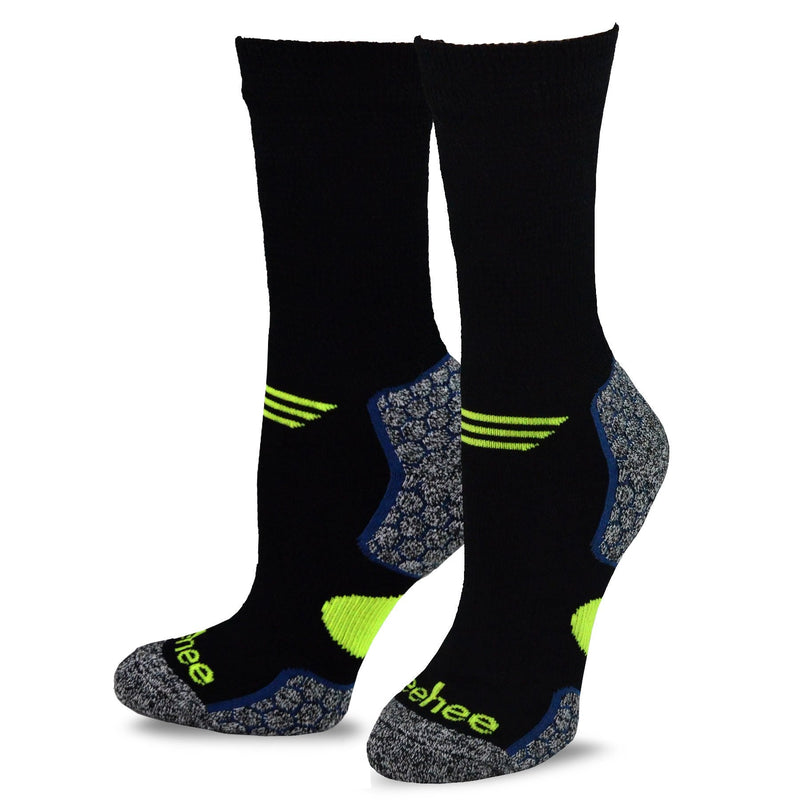 [Australia] - TeeHee Viscose from Bamboo Cushion Crew Diabetic Socks for Women and Men Multipack Large Basic_6pair 