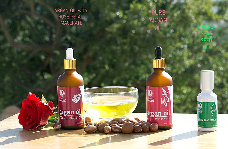 [Australia] - Argan Oil of Morocco by Fatima's Garden- Certified 100% Organic by Ecocert and USDA, moisturizer for Face, Hair, Body, Nails, cold-pressed| for soft, shiny & clear skin, strong hair 3.4 Fl oz-100ml 100 ml (Pack of 1) Pure Argan Oil 