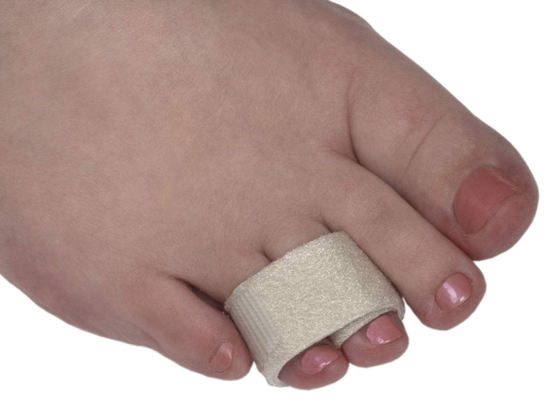 [Australia] - Flents Finger & Toe Wraps, Compression Bandage Supports & Aligns, 2 Straps with Hook & Loop Closure Black 