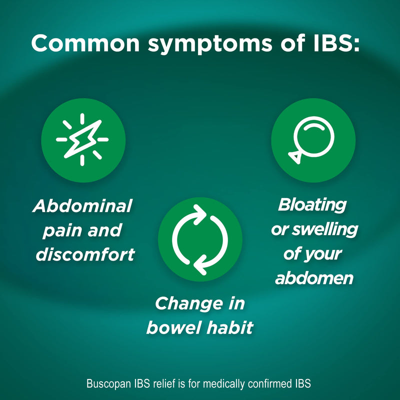 [Australia] - Buscopan IBS Relief - Targets the Source of IBS Pain and Cramps- starts to work in 15 minutes - 20 Tablets- - Relief from IBS Pain & discomfort 
