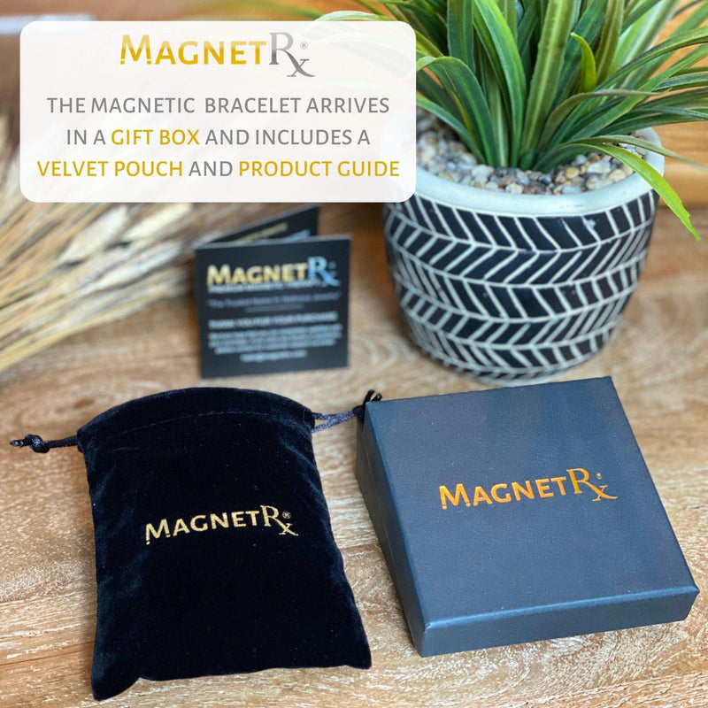 [Australia] - MagnetRX® Woven Copper Magnetic Bracelet - Magnetic Copper Bracelets - Adjustable Pure Copper Cuff Bracelet with Magnets Tri-color M / L 