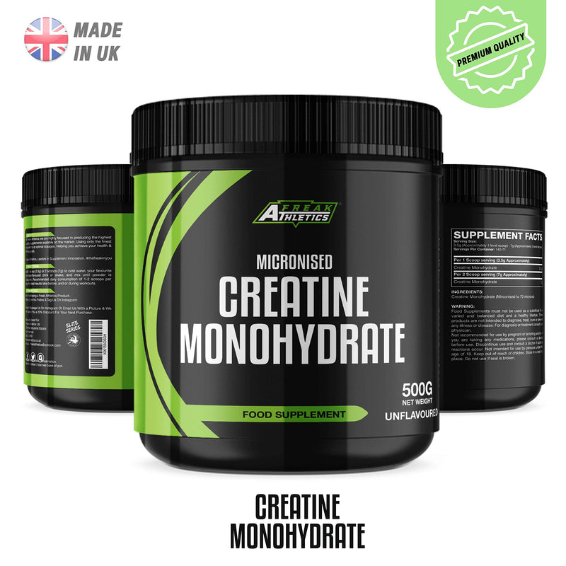 [Australia] - Creatine Monohydrate Powder 500g - Premium Grade Creatine Monohydrate - UK Made - Unflavoured Creatine Powder Scoop Included 