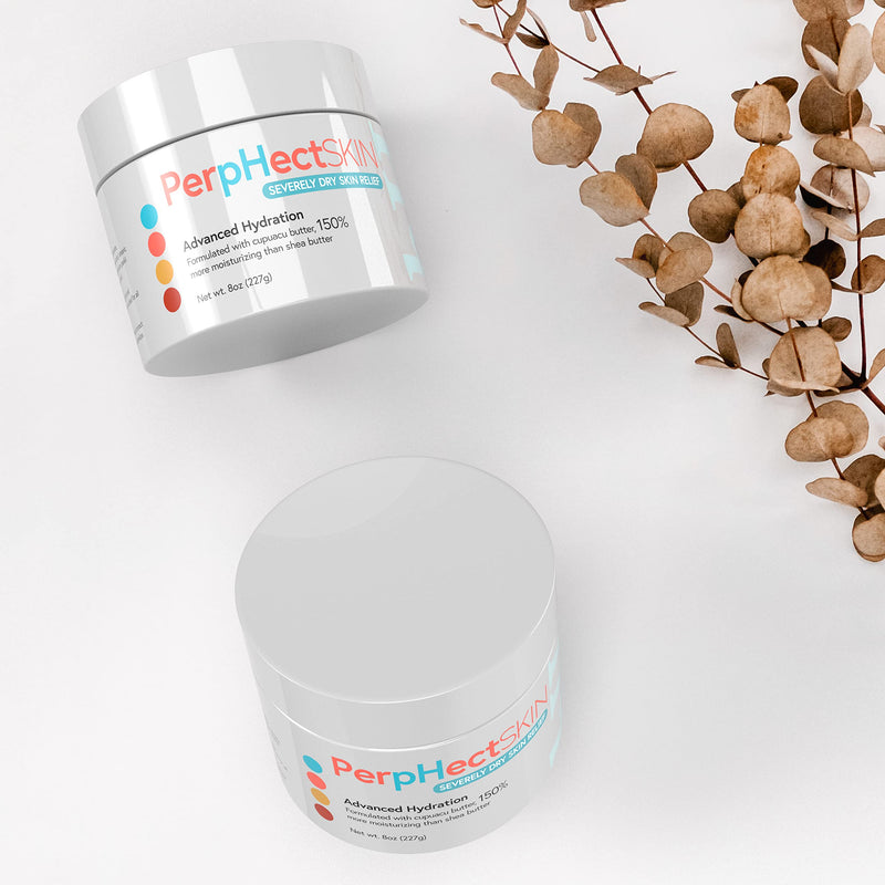 [Australia] - Severely Dry Skin Relief Cream with Cupuacu Butter, Shea Butter, Fragrance-Free, Lightweight, Long Lasting Moisturizer for Body & Face, Paraben-, Sulfate, Petrochemical-Free, Face Moisturizer, Face Cream, 8 Oz 