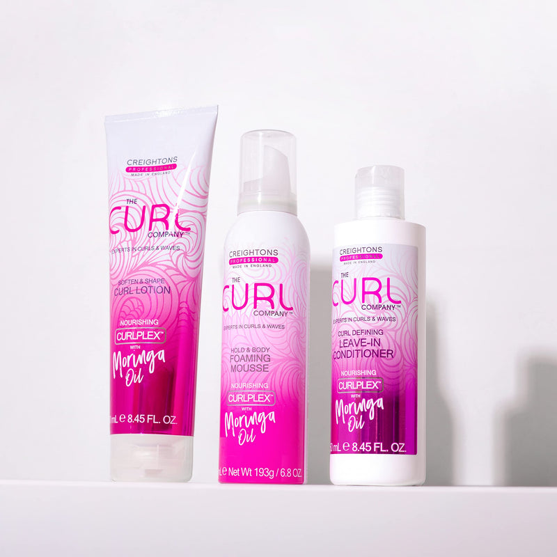 [Australia] - The Curl Company Hold and Body Foaming Mousse (200 ml) - Defines Curls and Waves, Eliminates Frizz and Smoothes Unruly Flyways; Professionally Formulated with Curplex and Nourishing Moringa Oil 