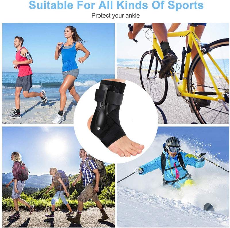 [Australia] - Ankle Brace for Sprained Ankle, Ankle Support Brace with Side Stabilizers for Men & Women , Ankle Splint Stabilizer Volleyball, Basketball, Ankle Supports for Women (Update XL) Update X-Large 