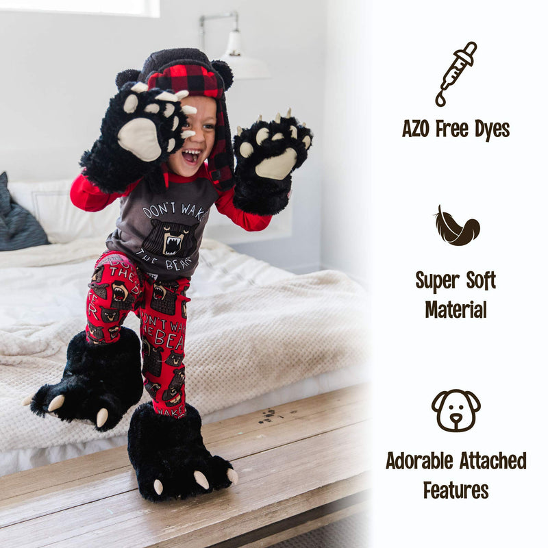 [Australia] - Lazy One Animal Paw Mittens for Adults and Kids Bigfoot Mitt Adult 