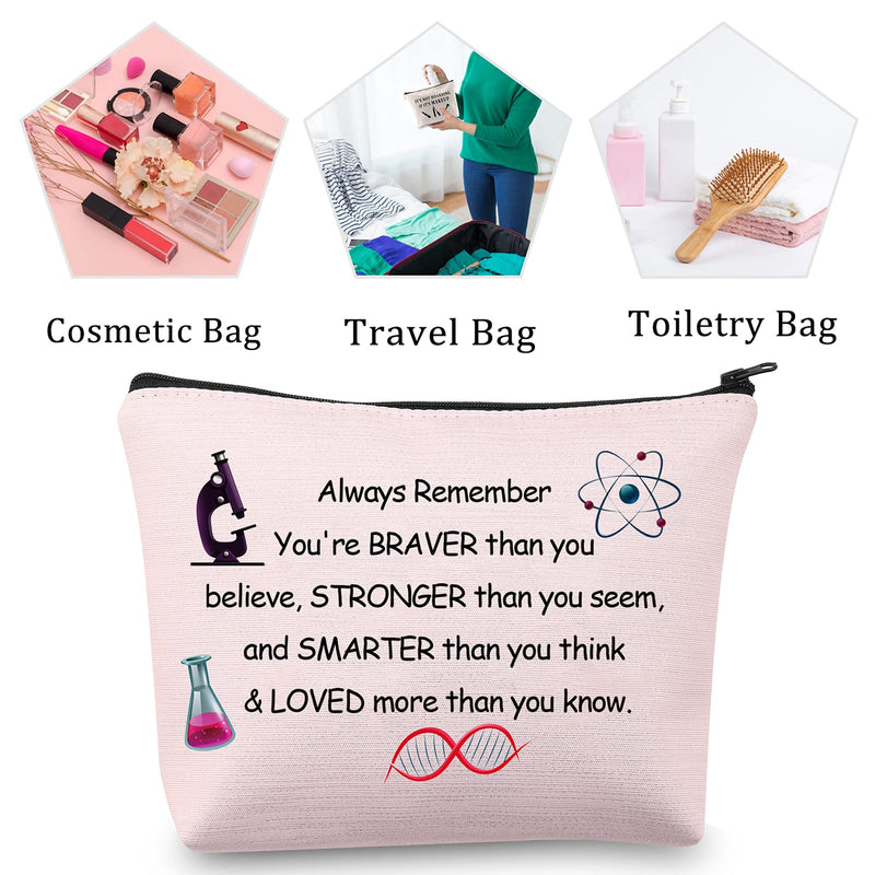 [Australia] - Science Gifts Makeup Bag Chemists Biologist Physicist Teacher Student Gifts Zipper Pouch Cosmetic Bag Travel Bag Toiletry Organizer Science Bag 