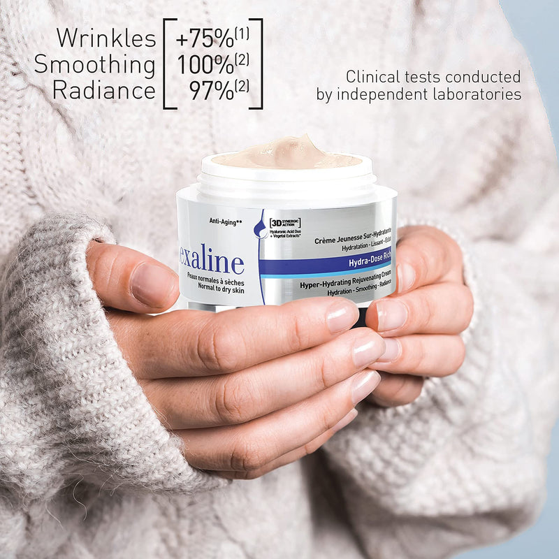 [Australia] - Rexaline - Hydra-Dose Rich - Hyper-Hydrating Rejuvenating Cream - Face moisturizer, anti wrinkle and anti aging cream with Hyaluronic Acid - Soothing and nourishing - Facial care - Dry skin - 50 ml 
