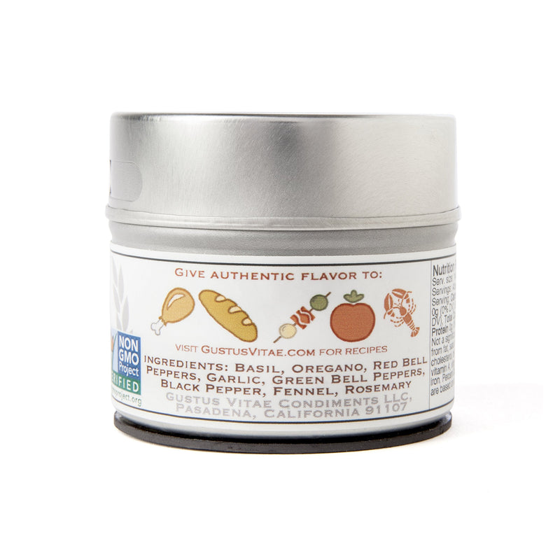 [Australia] - Gustus Vitae - Taste of Tuscany - Gourmet Seasoning - Non GMO - Artisanal Spices Blend - Magnetic Tin - Gourmet Spice Blend - Crafted in Small Batches - Hand Packed 