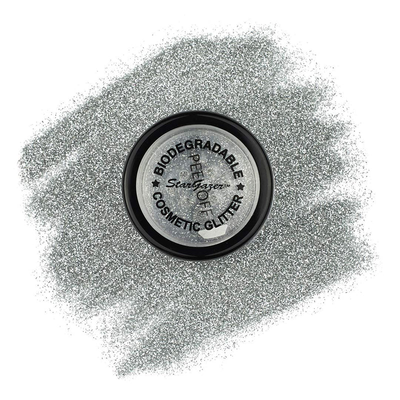 [Australia] - Stargazer Biodegradable Glitter Shaker - Silver. Festival Friendly Biodegradable Cosmetic Glitter 