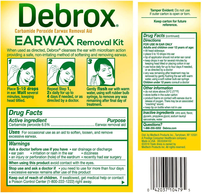 [Australia] - Debrox Earwax Removal Aid Kit 0.5 oz (0.5 Fl Oz (Pack of 1)) 0.5 Fl Oz (Pack of 1) 