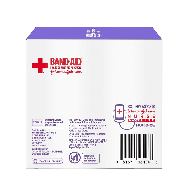 [Australia] - Band-Aid Brand Medium Gauze Pads, 3x3 Inch (Pack of 25) 