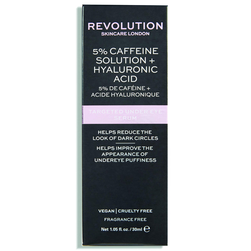 [Australia] - Revolution Skincare London, 5% Caffeine and Hyaluronic Acid Revitalising, Under Eye Serum, 30ml 