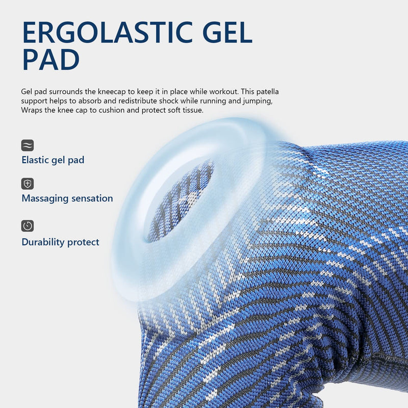 [Australia] - Tordo Sports knee brace with Patella Gel & side stabilizers , Best knee compression sleeve Support knee pain , knee brace meniscus tear，Arthritis，ACL，Joint Pain Relief，Injuries Recovery knee pads Medium 
