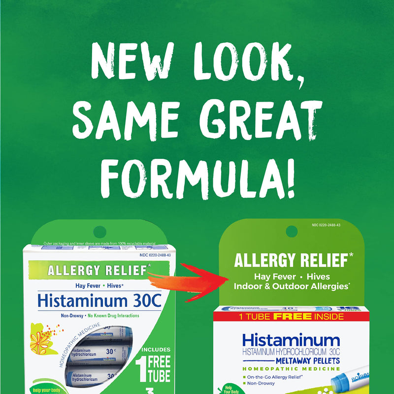 [Australia] - Boiron Histaminum Hydrochloricum 30C Homeopathic Medicine For Indoor Or Outdoor Allergy Relief, Hay Fever, And Hives - 3 Count (240 Pellets) 