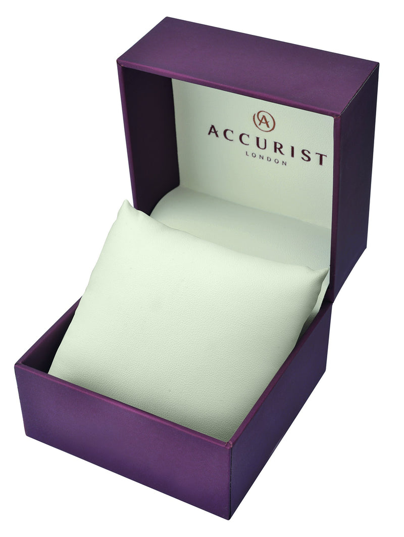 [Australia] - Accurist Womens Analogue Classic Quartz Silver Case/Bracelet/Silver Dial 