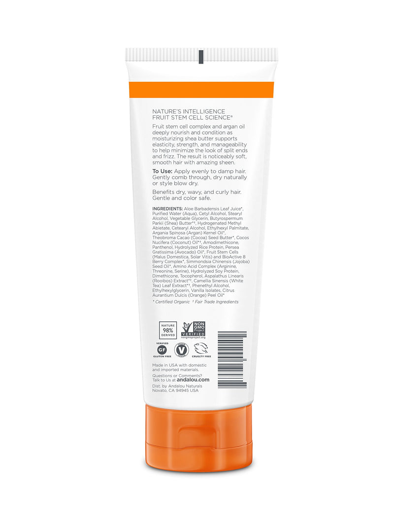 [Australia] - Andalou Naturals Styling Cream Ounces, Argan Oil & Shea, 6.8 Fl Oz 