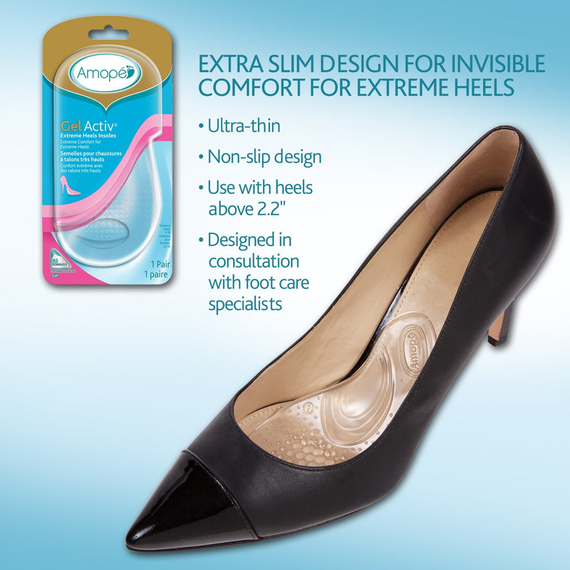 [Australia] - Amope GelActiv Extreme Heels Insoles for Women, 1 pair, Size 5-10 