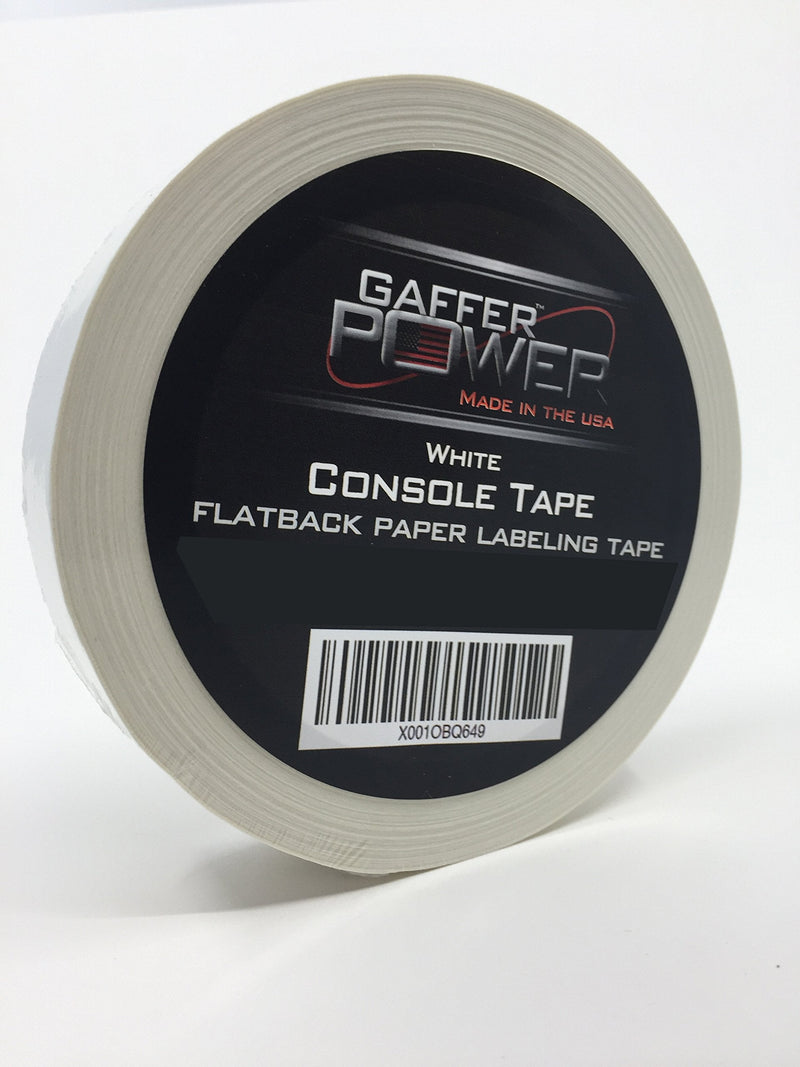 [Australia] - Labeling Tape - Clean Removable Console Tape | Adhesive Tape for Light Control Board, DJ Mixing Board, Audio Mixer, Arts and Crafts, Office Products, Ink Pens and Markers | Tons of Uses - 1"x20Yds White 